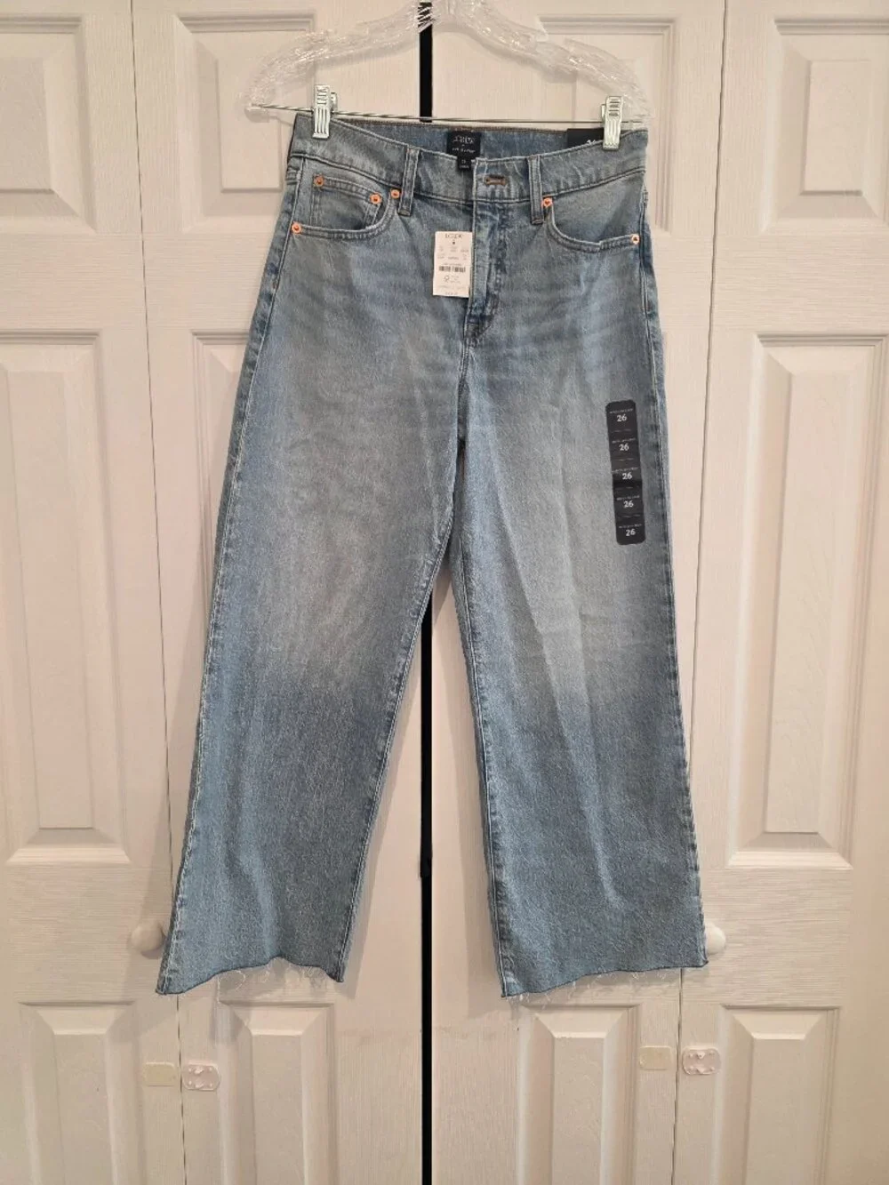 J CREW Wide Leg Crop All Day Stretch NWT SZ 26
